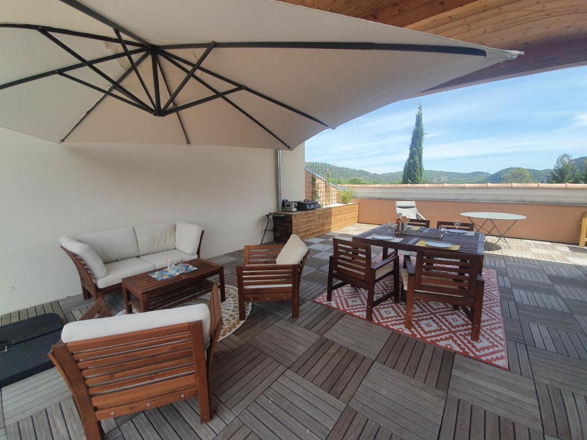 Terrasse 130M2 Panoramique Avec Climatisation Piscine - 3 Chambres 格雷乌莱班 外观 照片
